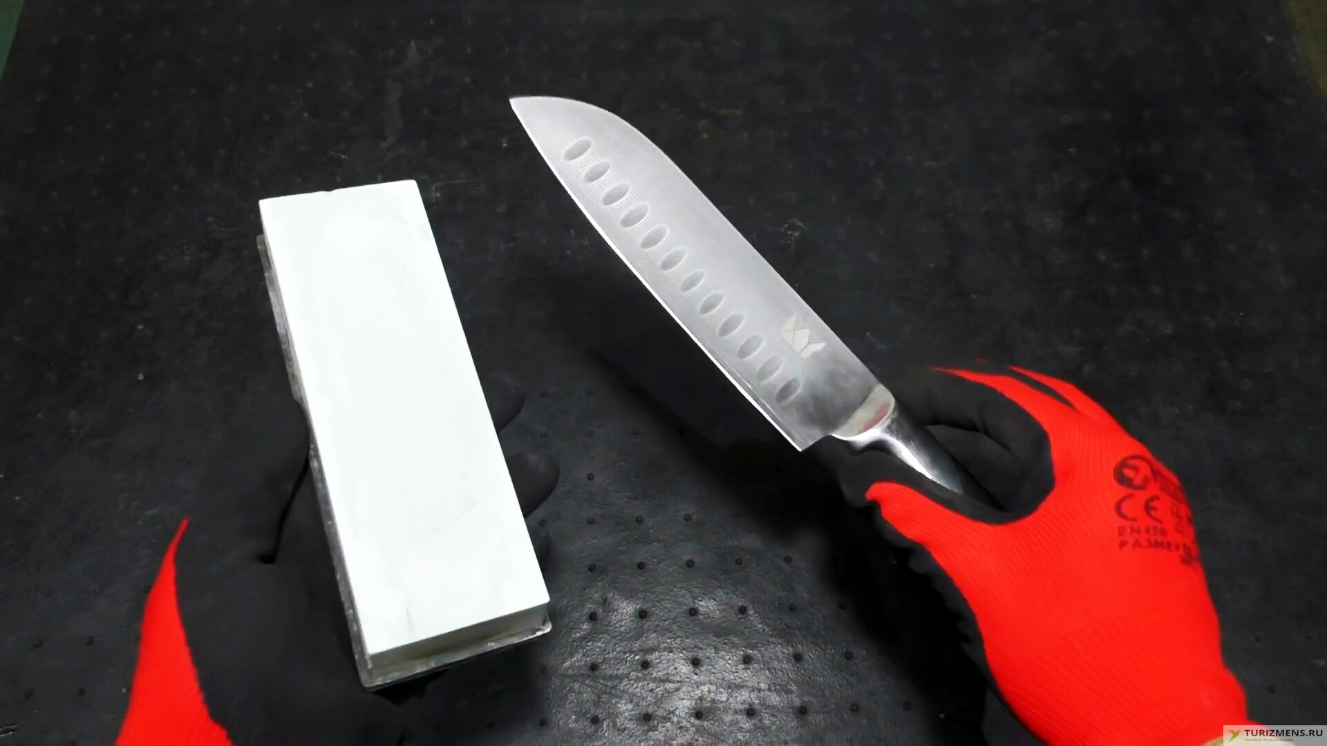 Как точить нож точильным камнем