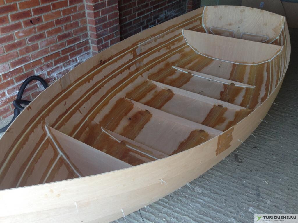 Плоскодонная лодка из фанеры