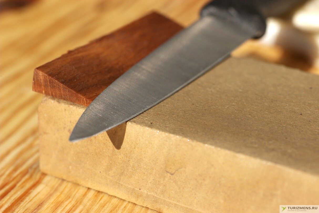 Как правильно наточить нож бруском
